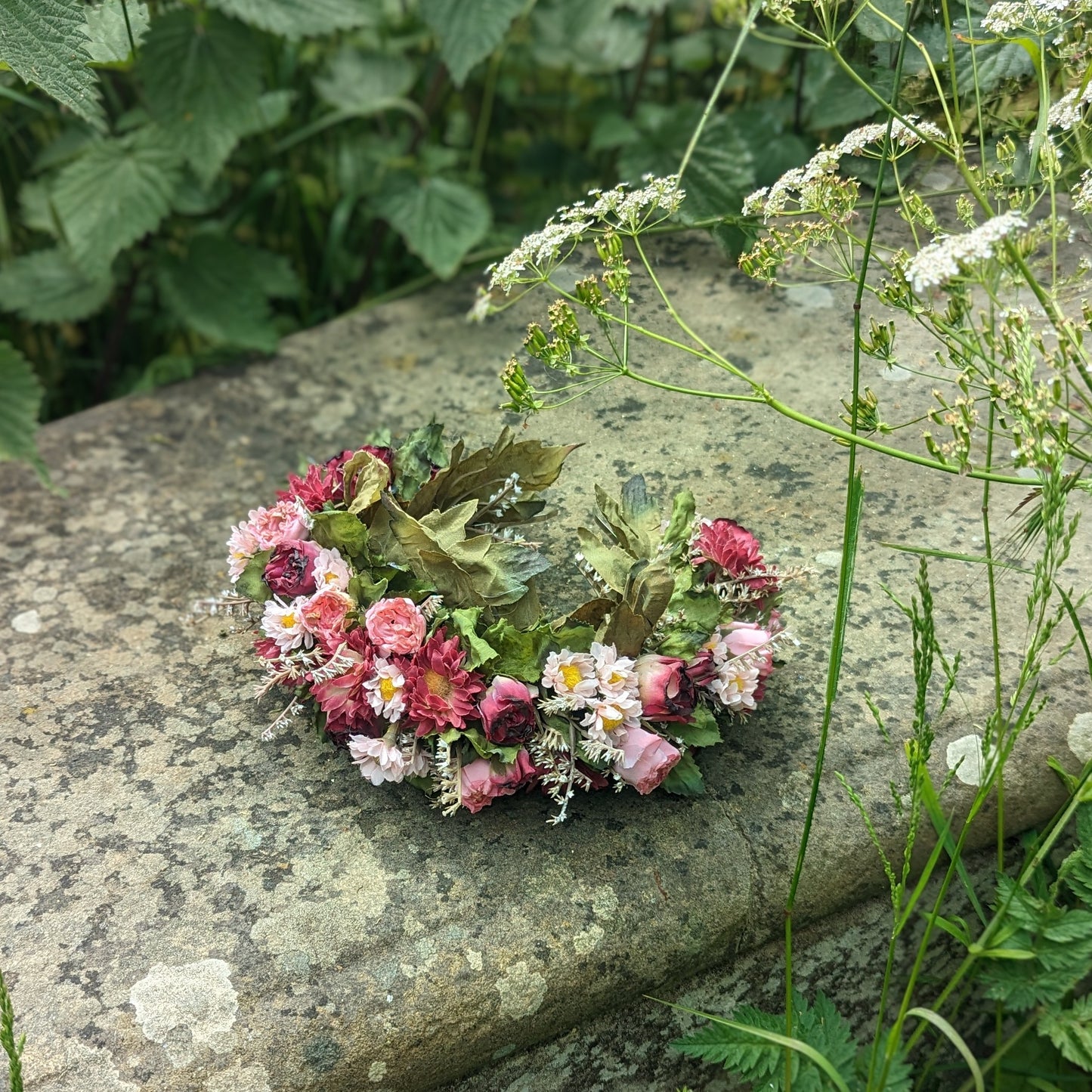 Pink Rose Flower Crown