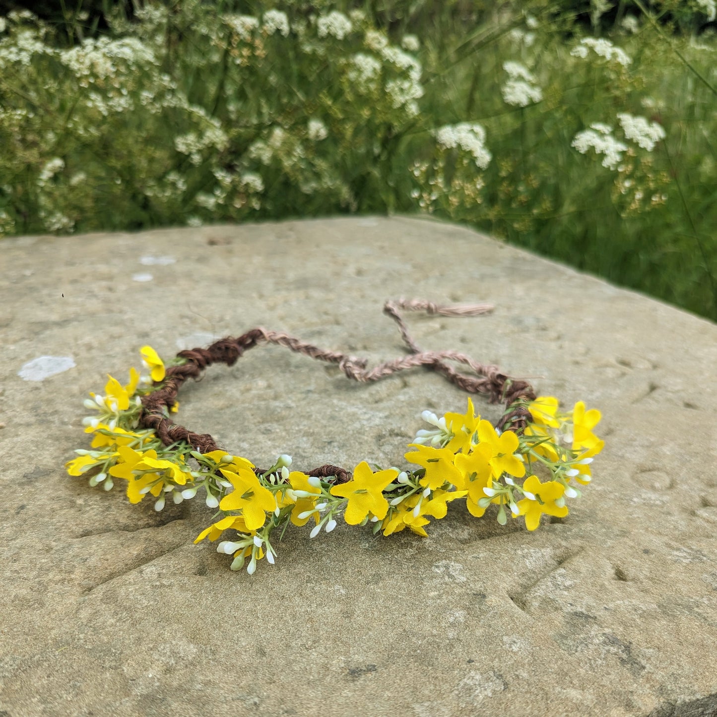 Yellow Wild Flower Half Crown