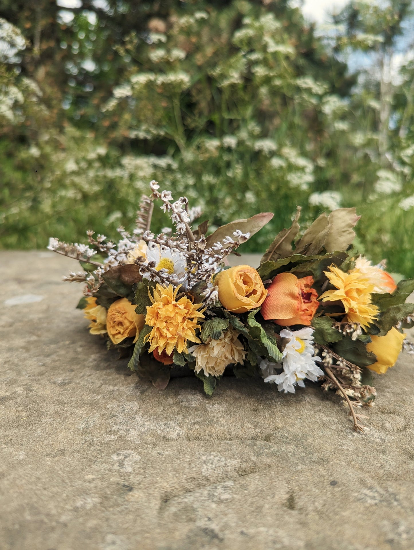 Yellow Rose Flower Crown