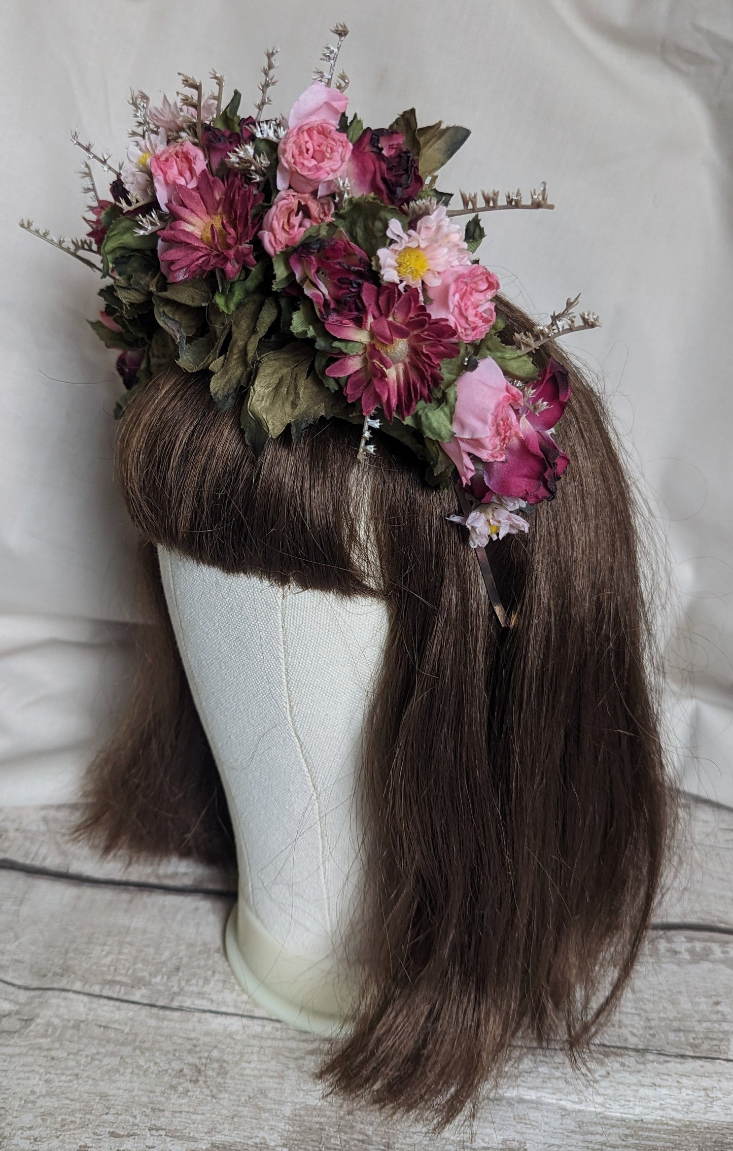 Pink Rose Flower Crown