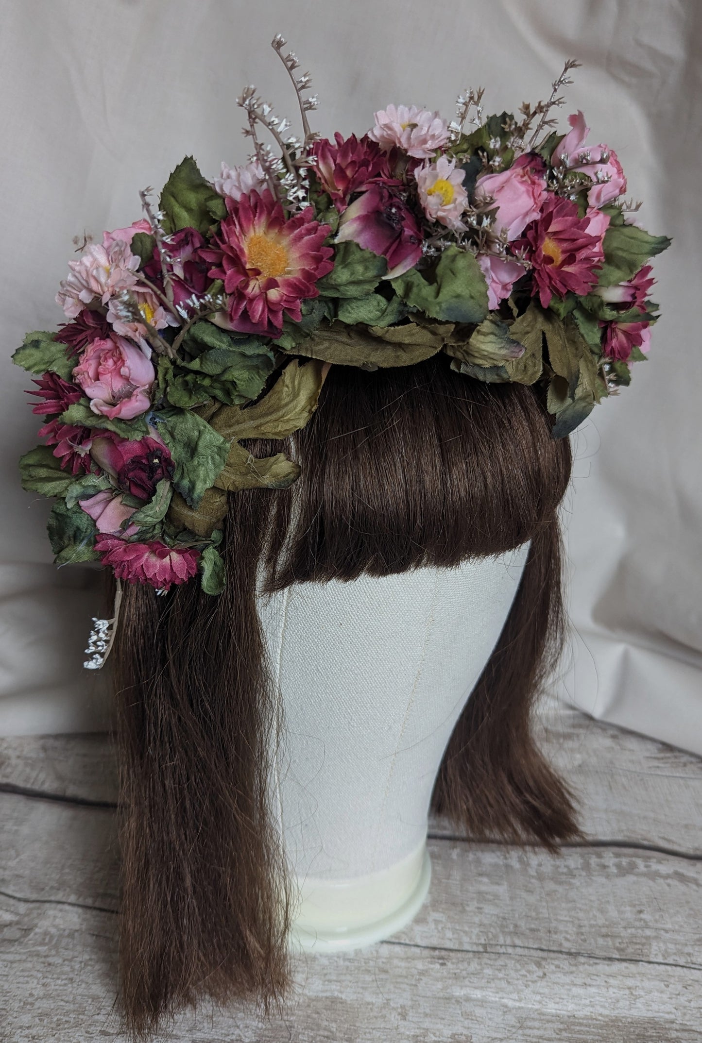 Pink Rose Flower Crown