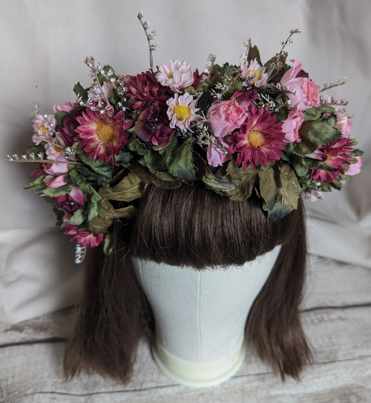 Pink Rose Flower Crown