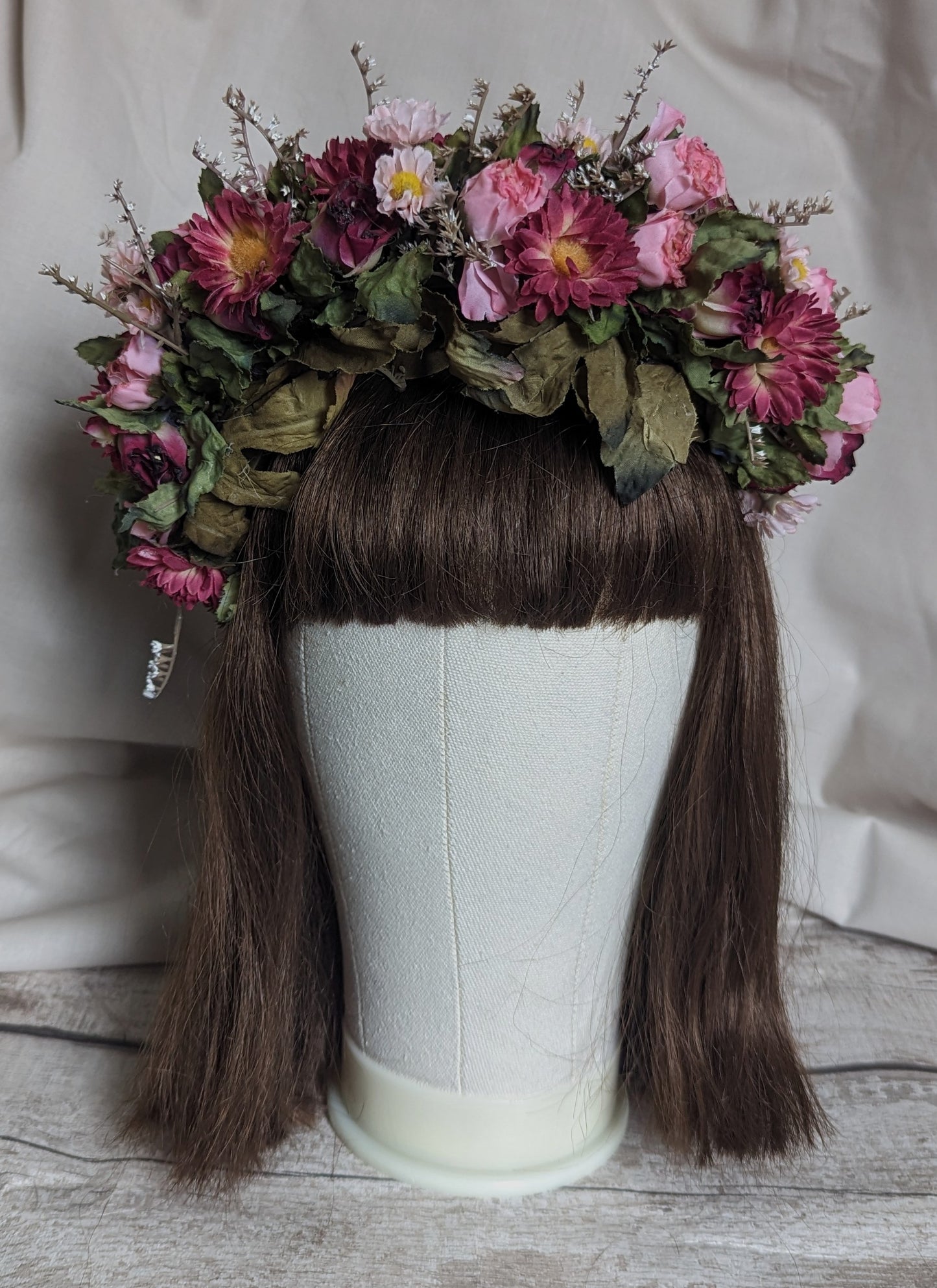 Pink Rose Flower Crown