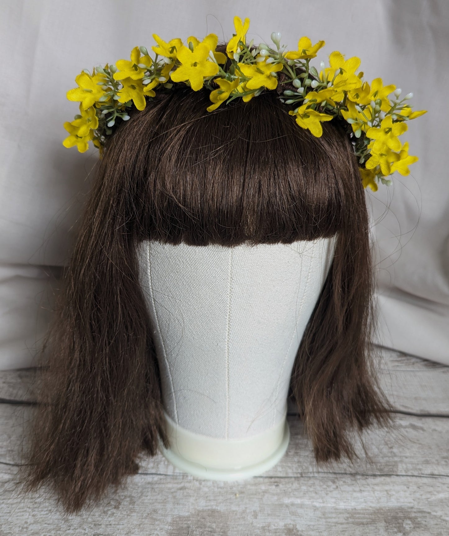 Yellow Wild Flower Half Crown
