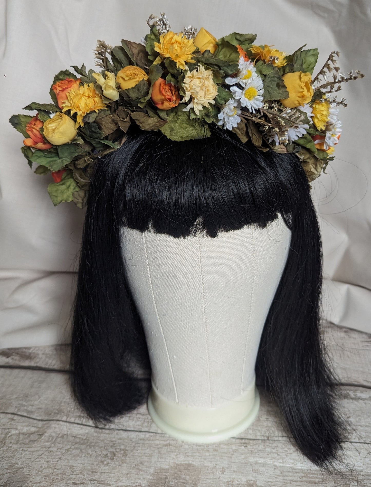 Yellow Rose Flower Crown