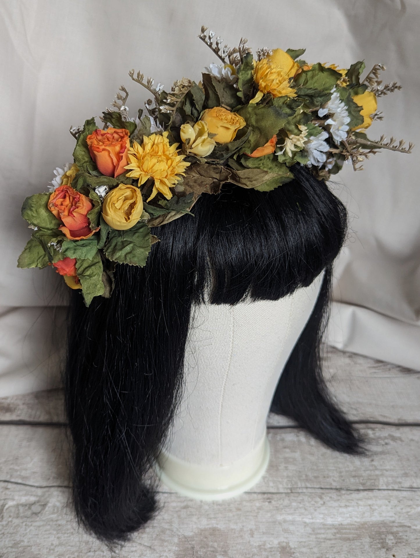 Yellow Rose Flower Crown