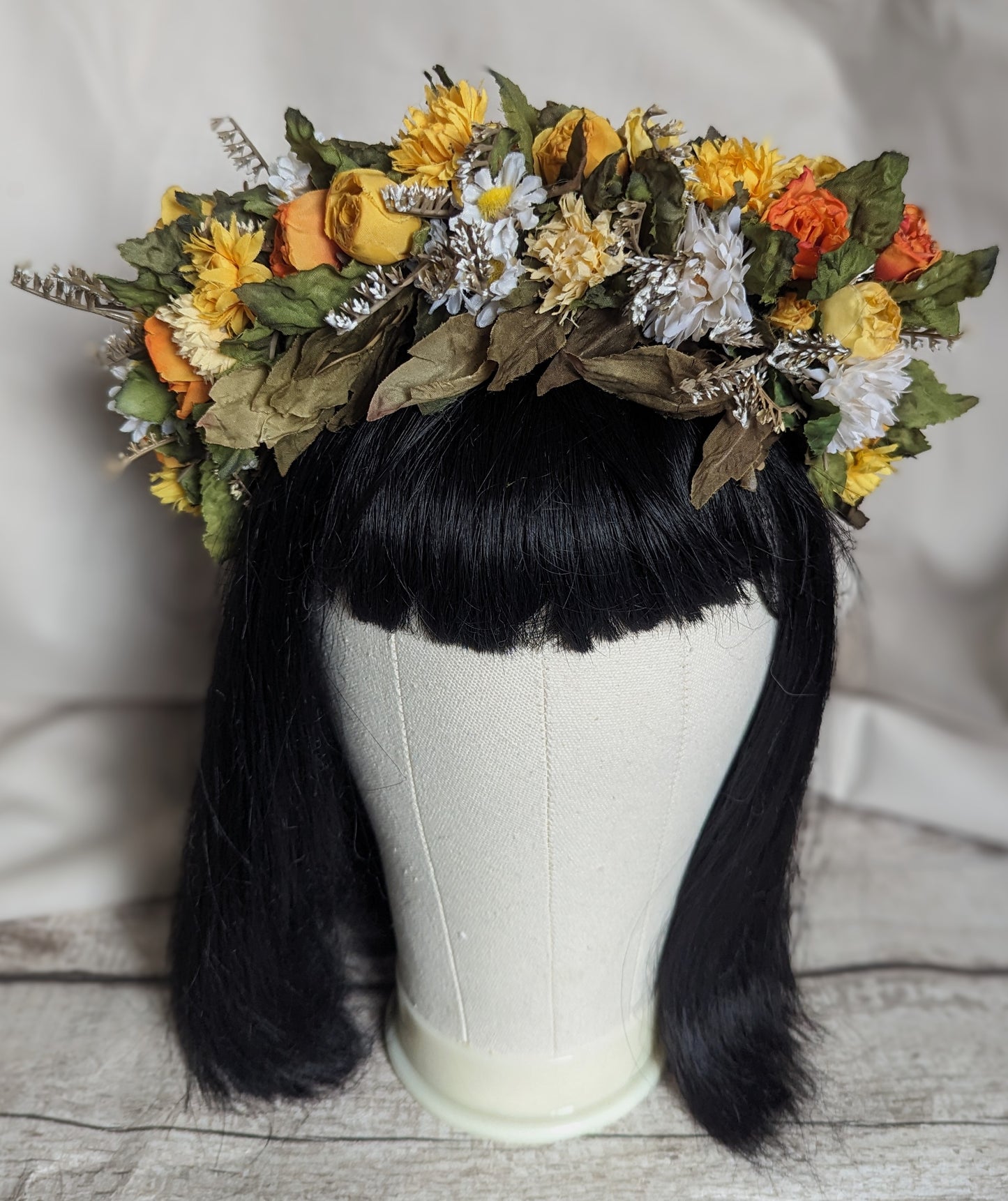 Yellow Rose Flower Crown