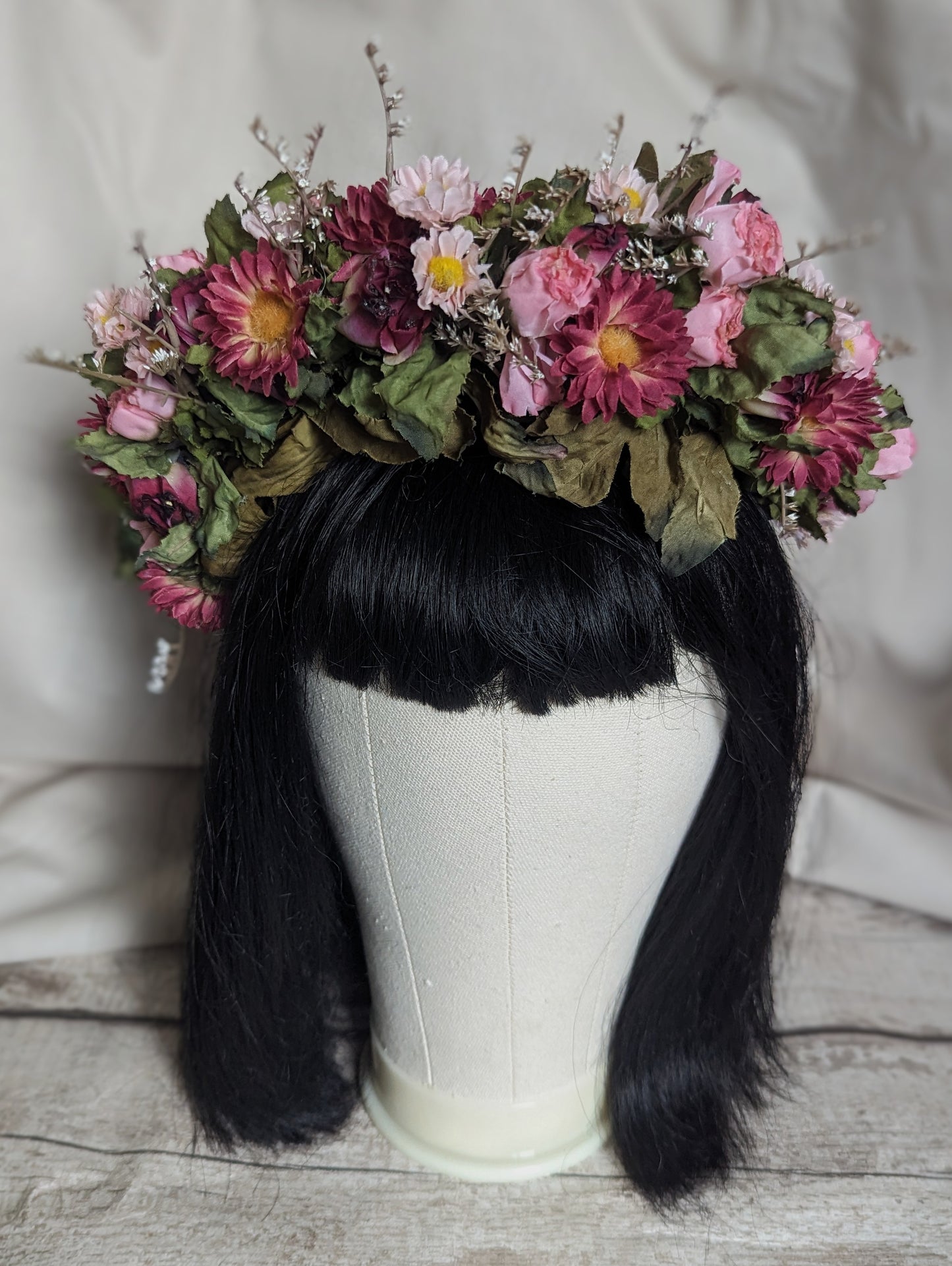 Pink Rose Flower Crown