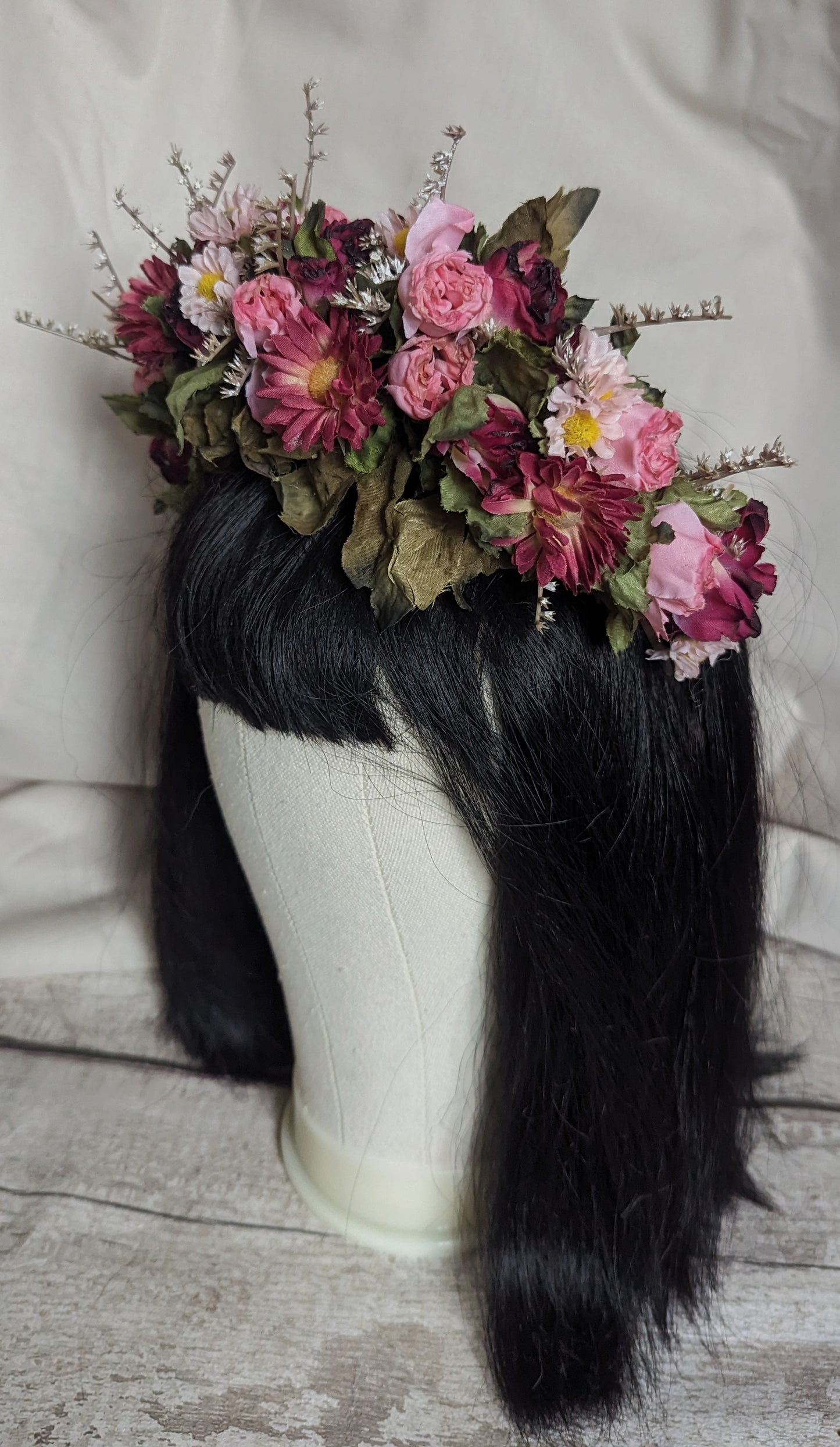 Pink Rose Flower Crown