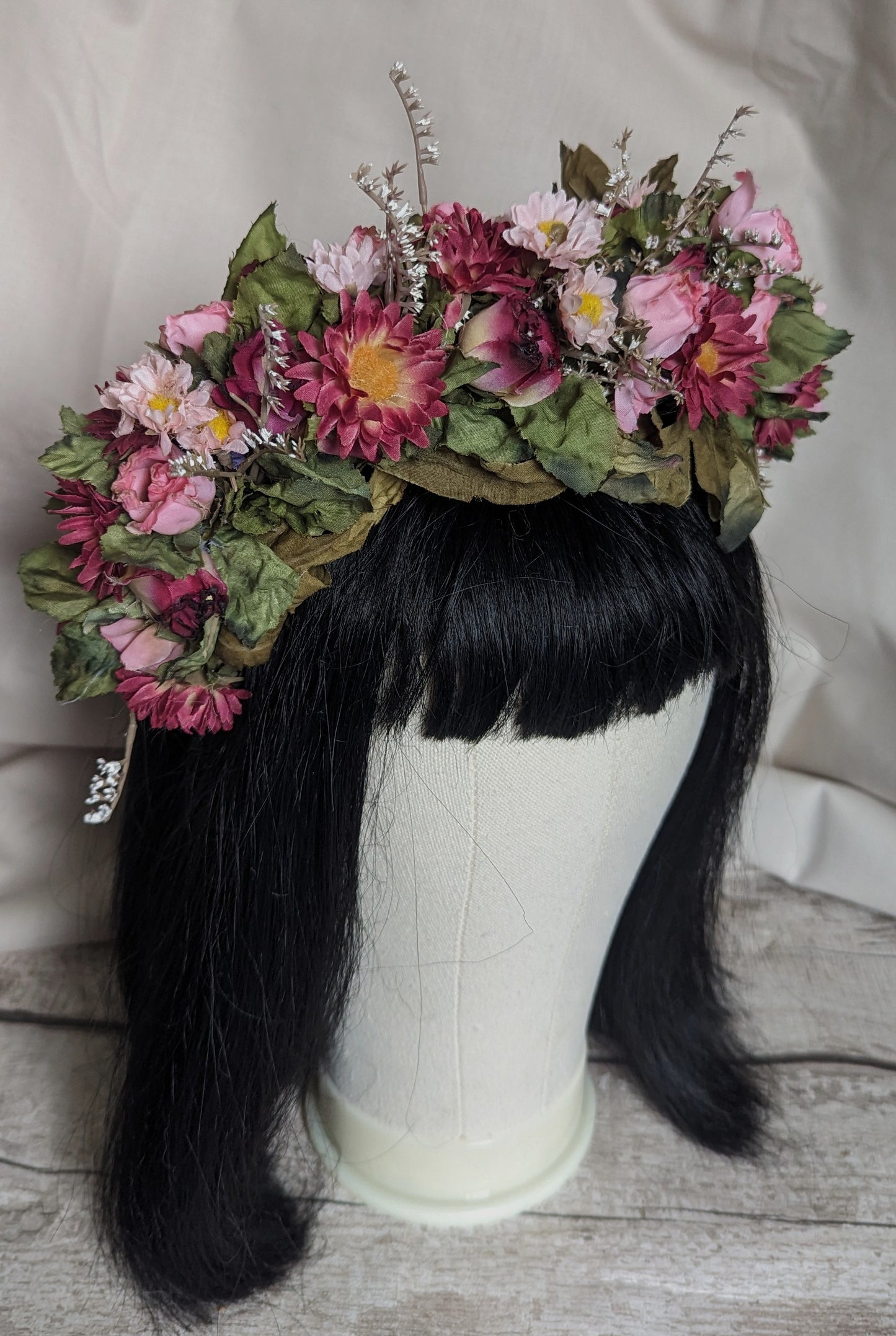 Pink Rose Flower Crown