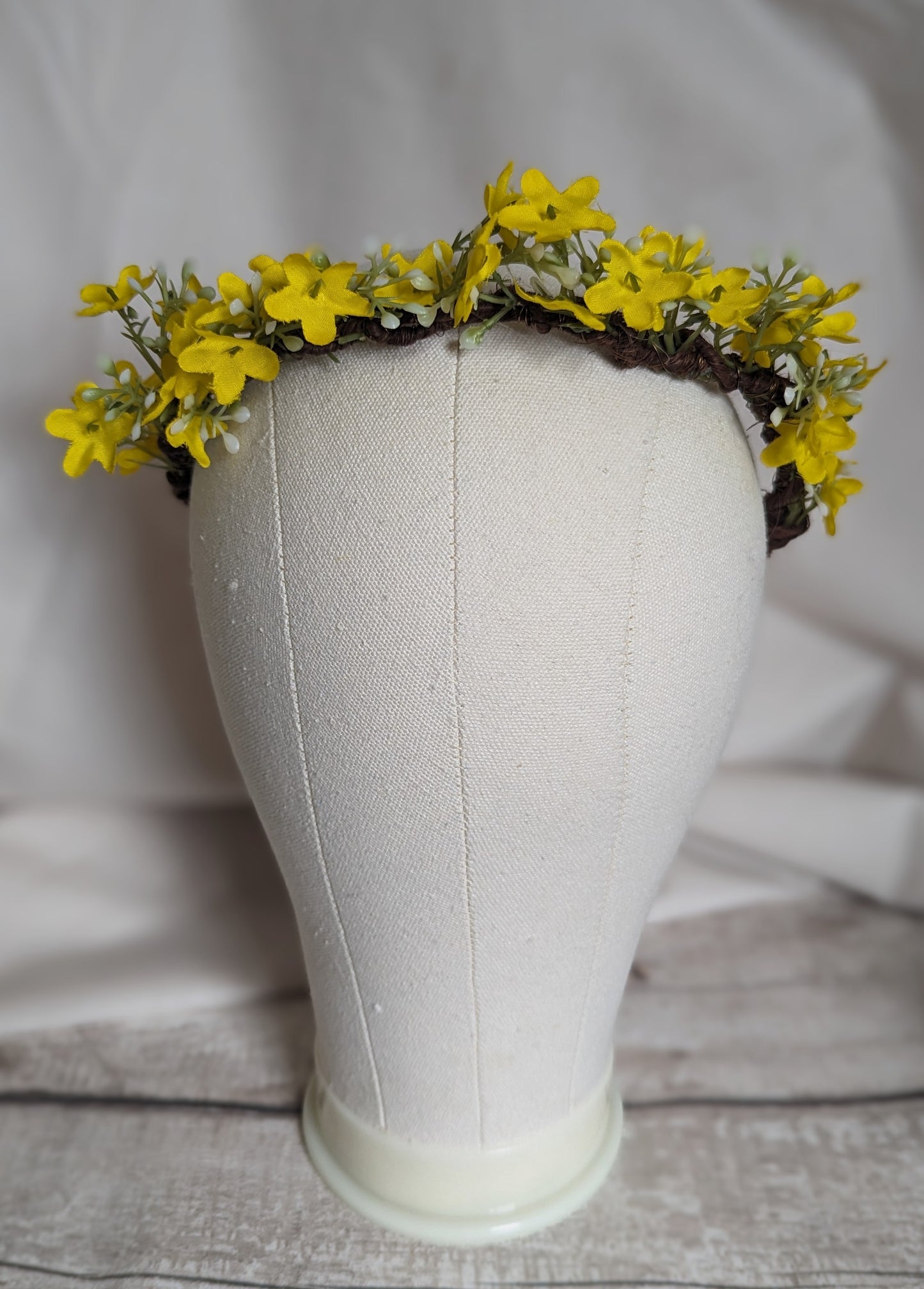 Yellow Wild Flower Half Crown