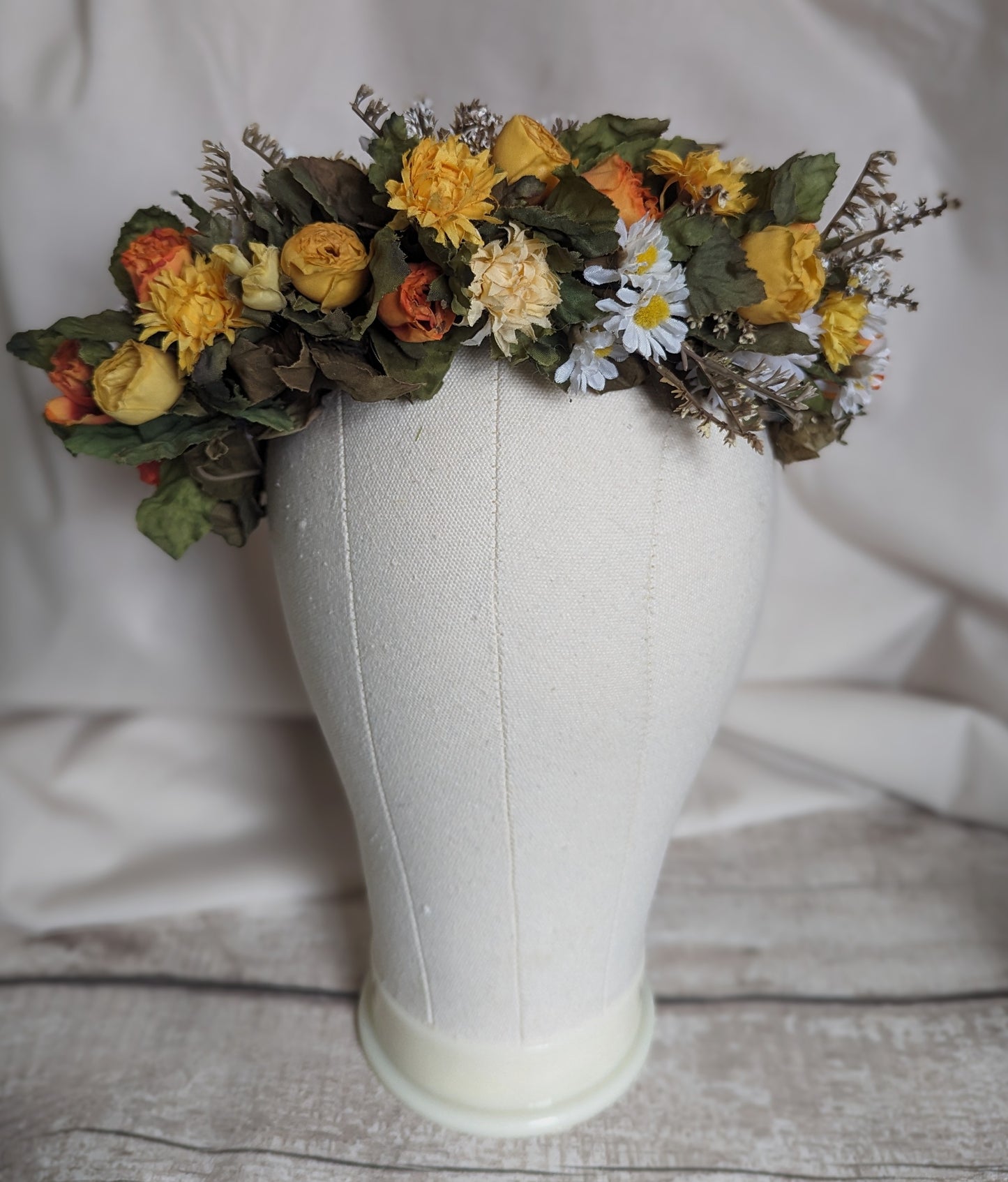 Yellow Rose Flower Crown