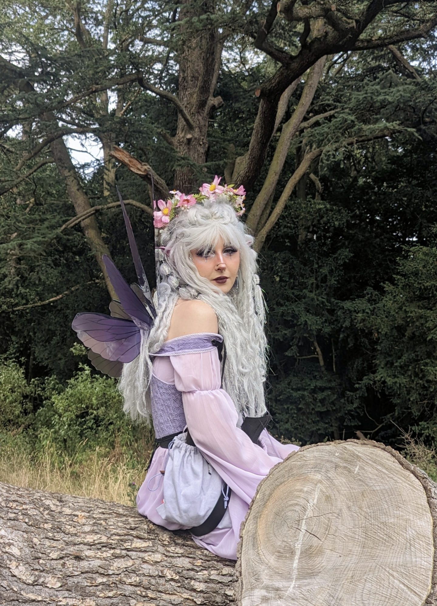 Pale Pink Meadow Flower Crown