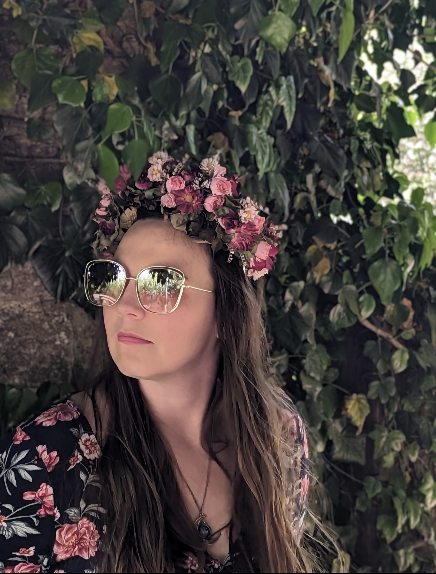 Pink Rose Flower Crown
