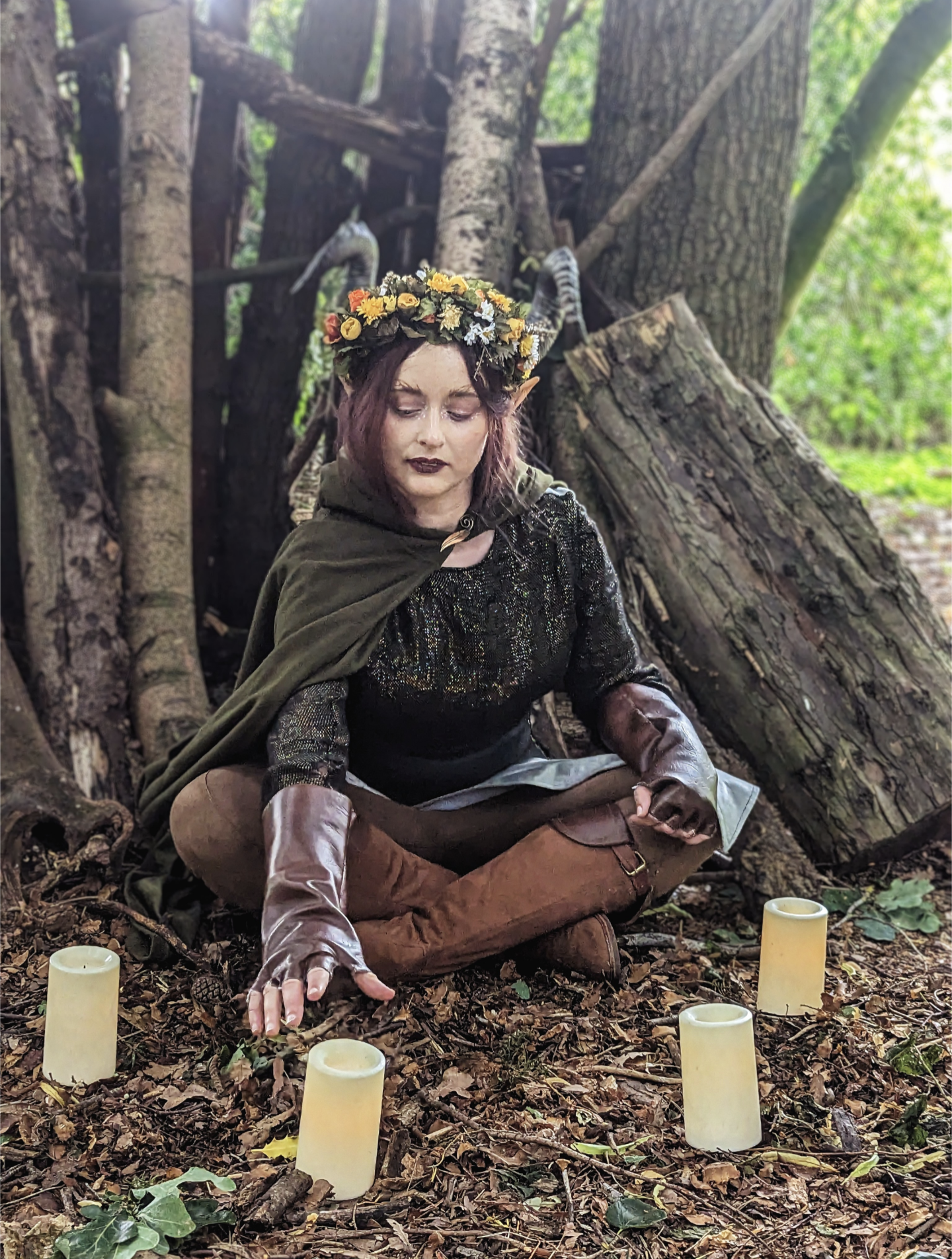Yellow Rose Flower Crown