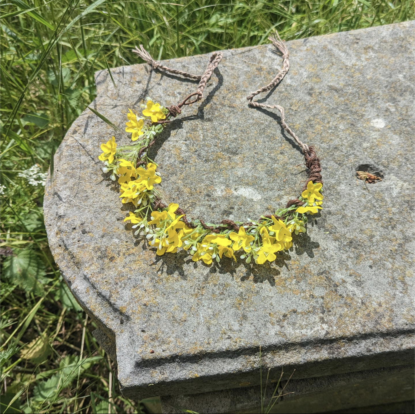 Yellow Wild Flower Half Crown