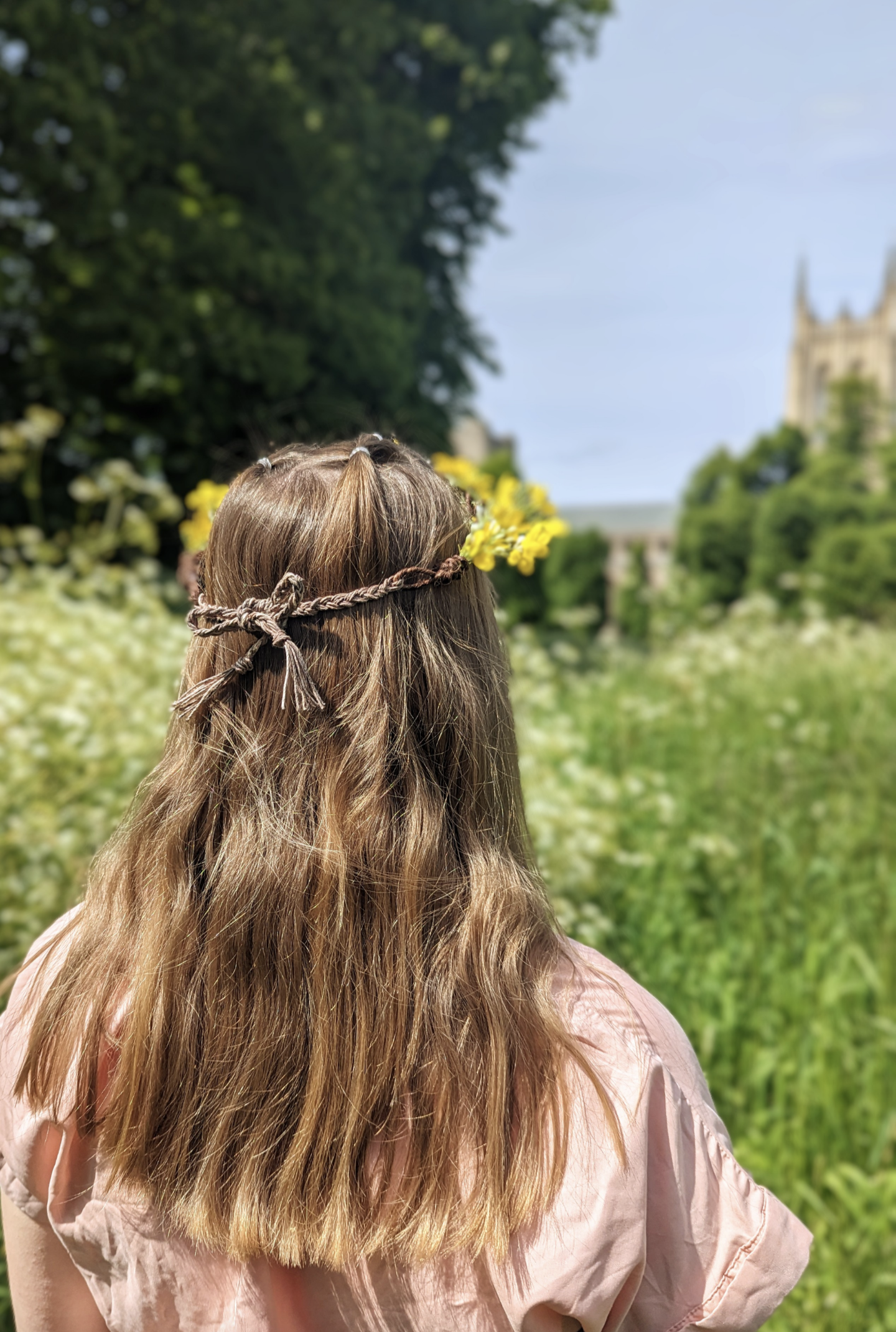 Yellow Wild Flower Half Crown